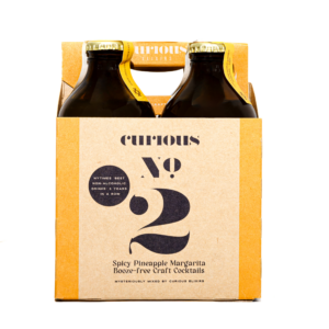 [4-pack] Curious Elixir 2: Non-Alcoholic Spicy Pineapple Ginger Margarita